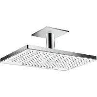 Hansgrohe Rainmaker Select, Fester Duschkopf, Chrom, Weiß, Zimmerdecke