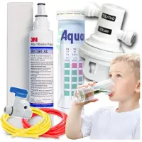 3M AP2-C405-SG Wasserfilter 0,5 Mikron - Trinkwasserfilter für 3-Wege Armatur & Wasserspender, 4000L Kapazität, kompakt, inkl. Zubehör