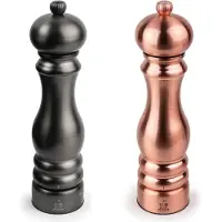 Peugeot Mühlenset 22cm Pfeffermühle Carbon Salzmühle Kupfer Stahlmahlwerk PARIS