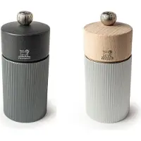 Peugeot Mühlenset 12cm Pfeffermühle Carbon Salzmühle Natur Stahlmahlwerk LINE