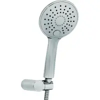 Aloni Slim Handbrause Set mit Brauseschlauch und Wandhalterung weiß chrom