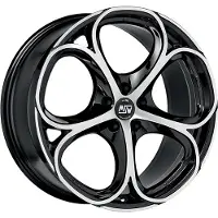 MSW Alufelge 82 8X19 5X110 Et 33 Gloss Black Full Polished