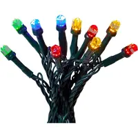 Eglo LED Lichterkette für innen und außen, Außenbeleuchtung bunt, Outdoor-Weihnachtsbaumbeleuchtung mit Timer, 7,5 m
