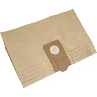 VHBW 5x Staubbeutel kompatibel mit Kärcher A 2001, K 2001, K 3011, NT 2001, NT 211, NT 3011 Staubsauger - 36,5cm x 29,8cm braun