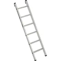 Euroline Premium 30174 Alu Stufenanlegeleiter mit integriertem Anlegegummi 8 Stufen