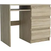Masseno Schreibtisch VALERIO 90x50x76 cm Bürotisch Computertisch, Sonoma Eiche