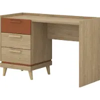 Masseno Schreibtisch ACARA 120x50x79,5 cm Bürotisch Computertisch, Eichefarben