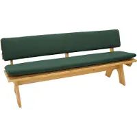 Degamo Bankauflage Polsterauflage Auflagenset DALLAS für Bank 4-sitzer 195cm, dunkelgrün, 2-teilig