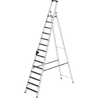 Proregal Stufen-Stehleiter einseitig begehbar mit clip-step 14 Stufen