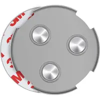 SAVS RMAX-60 Magnethalterung Rauchmelder Magnethalter 60mm - 1 Stück Set - Magnetbefestigung für Feuermelder - Brandmelder Magnetplatten Halterung