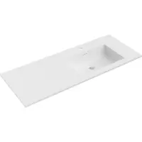 Mexen Otis Waschbecken zum Einbau in die Arbeitsplatte rechts 121 x 46,5 cm, weiß matt - 25181201P