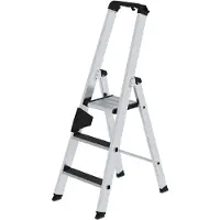 MUNK Günzburger Steigtechnik MUNK Stehleiter mit clip-step R13 3 Stufen