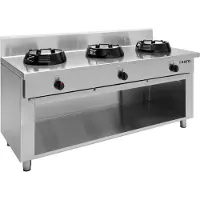 Saro Wok Gasherd Mit Offenem Unterbau Cc/03
