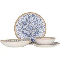 RINART Geschirrset (Medium) - Tiara - 24 teilig - 6 Personen - Porzellan