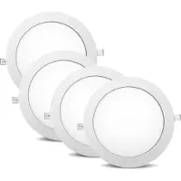 V-TAC 12w Slim LED Panel Einbauleuchte Deckeneinbau Panelleuchte Deckenlampe Rund Ø 170 mm Neutralweiß