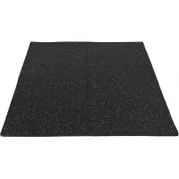 Gorilla Sports Schutzmatten Set - 4 Matten mit 8 Endstücke, 60x60cm, rutschfeste, Eva, Schwarz mit Weiß Effekt - Unterlegmatten, Bodenschutzmatten, Puzzlematten, Fitnessmatten, Bodenschutz Matten