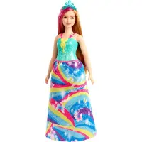 Barbie Dreamtopia Prinzessin Puppe, (rotblond und pinkfarbenes Haar), Anziehpuppe