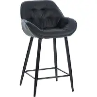 CLP Barhocker Gibson dunkelgrau Material Stoff