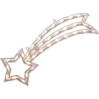 Konstsmide LED Fenstersilhouette, Komet, 35 warm weiße Dioden, 230V, Innen, weißes Kabel - 2160-010