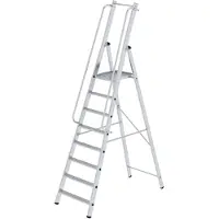 MUNK Günzburger Steigtechnik MUNK ML Bauleiter Aluminium-Stufenstehleiter 8 Stufen