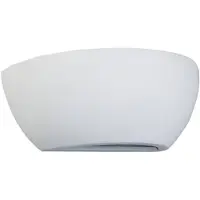 LINDBY - Modern Wandlampe weißer Gips - Felia I Wohnzimmer I Schlafzimmer - Rund - LED geeignet E14