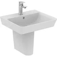 Ideal standard IS Waschtisch Connect Air Cube, 1 Hl., m.Ül., 500x450x160mm, Weiß