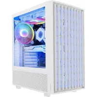 Modecom Breeze ARGB FLOW Midi White, PC-Gehäuse, ATX, 4x 120 mm ARGB-Lüfter, Seitenfenster aus Tempered Glass
