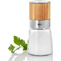 AdHoc MP99 Salzmühle oder Pfeffermühle Akasia, Glas | Edelstahl | Akazienholz