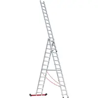 Euroline Premium 30778 Mehrzweckleiter 3-teilig 3x14 Sprossen
