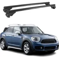 Omtec Dachträger für Mini Countryman F60 2017-2025 Gepäckträger Aluminium Schwarz 2x