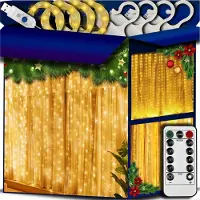 Kaufland Led Vorhang 3X3 300 Lichter Mit Fernbedienung, Timer Und Usb Für Aussen Und Innen