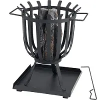 Tepro Feuerstelle Feuerkorb Brentwood, schwarz (36 x 36 x 45 cm)