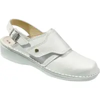 Finn Comfort , Assuan, Damen, Clogs, Weiß, Bequem, Leder, NEU - Damenschuhe Pantolette / Zehentrenner, Weiß