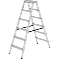Proregal ML Stufen-Stehleiter beidseitig begehbar 2x6 Stufen