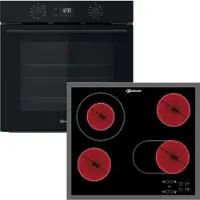 Bauknecht BAKO HYDRO RAD Backofen/ Kochfeld-Set- BBA385HU0K & CTAR 7642 IN - inkl.