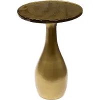 KAWOLA Beistelltisch MOKKA M Glas gold