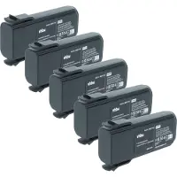 VHBW 5x Akku Ersatz für Elca 0401BA000109, 0401BA000113, PINC-GEH, 04.142 für Fernbedienung Remote Control (1200 mAh, 7,2 V, NiMH)