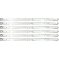 Alberts 845414 Ladenband, gerade, Abschluss abgerundet, feuerverzinkt, Rolle Ø16 mm, Größe 1000 x 45 mm, 6er Set