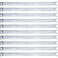 Alberts 862534 Ladenband, gerade, Abschluss Karpfenschwanz, galvanisch blau verzinkt, Rolle Ø14 mm, Größe 600 x 35 mm, 10er Set