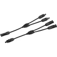 EnjoySolar enjoy solar Solarstecker 2-fach mit 20 cm Kabelverlängerung, IP67, PV-Steckverbinder, 0% MwSt.