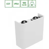 Spectrum LED Wandleuchte LUNARIX 2 4W 400lm Außenleuchte Up/Down IP54 weiß CCT 2700-6500K