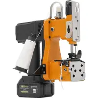 StarTech.com Handliche Sacknähmaschine - Industrieller Beutelverschließer - Akku 36 V 2600 mAh Li‑Ion - Vollkupfermotor - Geschwindigkeit 2600 Stiche/Min - Für Näh-/Bekleidungs-/Nylongarn - Gelb
