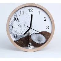 Tulup Holzuhr 20fi cm wanduhr - Kokosnüsse