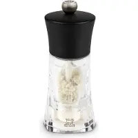Peugeot Saveurs Oléron Meersalzmühle Salzmühle Meersalz Mühle Gewürzmühle Acryl Schwarz Matt 14 cm 38298