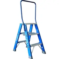 Asc Premium- Stufenstehleiter DT-3 2x3 Stufen mit 2,76m Arbeitshöhe