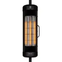 Blumfeldt Klarstein Heizstrahler, Elektrische Heizung für Terrasse, Outdoor Infrarotstrahler, Befestigung an Gartenschirm, IP54 Infrarot Heizstrahler, CO2-Freie, Energieeffiziente Elektro Heizung 2000 Watt