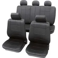 Petex Auto Sitzbezüge Universal Komplett Set 17-teilig - Dakar anthrazit, Eco Class mit SAB 1 Vario Plus | Autositzbezüge / Schonbezüge von