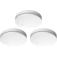 Elro 3er Set 10 Jahres Design Rauchmelder extra flach, Rauchwarnmelder Höhe 2,3cm