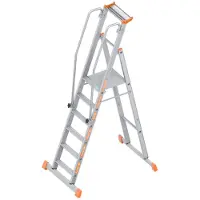 Layher Topic 1074 Plattformleiter 6 Stufen mit Traverse []