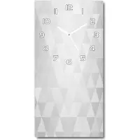 Tulup Wanduhr aus Glas – 30x60 cm - Glasbild - Glasuhr - Gehärtetes Glas -Abstraktion Hintergrund